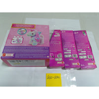 Barbie Walk With Me Alicorn Plush and 3 Fashion Doll Lot New Pink Fantasy Set