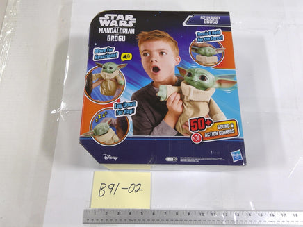 Star Wars Mandalorian Grogu Action Buddy Figure Hasbro Toy New Sound FX Green