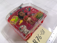 Disney Animators Collection Moana 3in Doll Playset Case Pua Heihei Toy Figures
