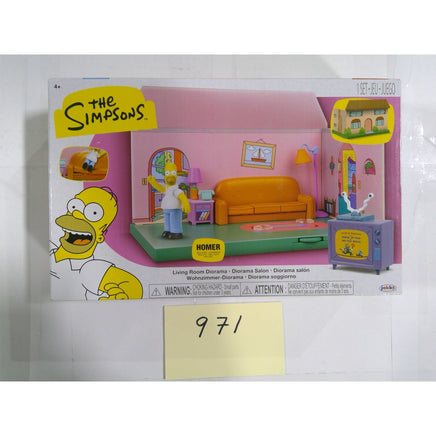 Jakks Pacific The Simpsons Living Room Diorama Playset Homer Pink New In Box