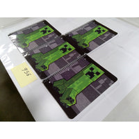 Minecraft Notebooks Kids 10.5x8 Green New 4-Pack Creeper Wide Ruled 70 Sheets