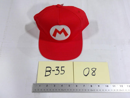 Super Mario Hat Cap Baseball Fitted Mens One Size Red Costume Cosplay Gamer