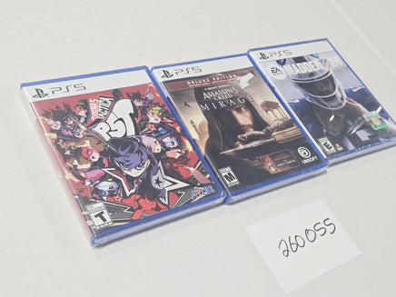 Persona 5 Tactica Assassin's Creed Mirage Madden 24 Sony PS5 Lot New Sealed