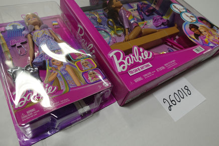 Barbie Mattel Doll Lot Gymnast Playset NDSS Fashion Rainbow Hair Set New In Box