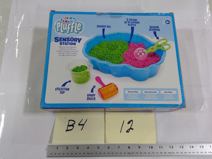 Playfoam Pluffle Sensory Station Set Kids 3+ Bin Tools 2 Colors Green Pink New