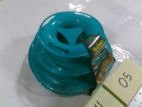 Quirky Triple Chase Ball Track Interactive Cat Toy Teal Plastic Tower