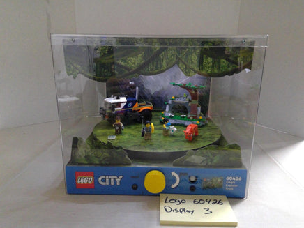LEGO City 60426 Jungle Explorer Truck Lighted Display Case Clear Plastic