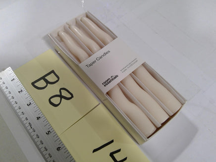 Room Essentials Unscented Taper Candles White 6ct Medium Dinner Table Decor