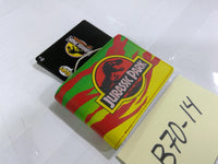 Jurassic Park Wallet Mens Bifold Multicolor Dilophosaurus Faux Leather Movie