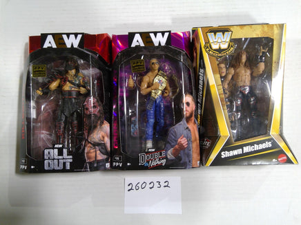 AEW Killswitch Orange Cassidy WWE Shawn Michaels Figure Lot Jazwares Mattel