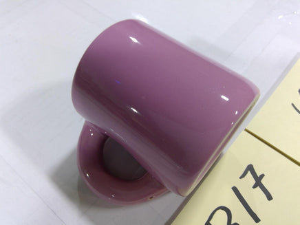 Pink Ceramic Coffee Mug Winking Smile Face Novelty Cup Modern Cute Decor Kitchen