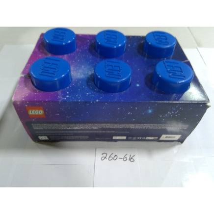 LEGO Storage Brick 6 Knobs Space Galaxy Blue Kids Toy Organizer Box 15in