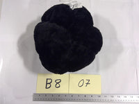 Black Plush Pumpkin Centerpiece Soft Halloween Table Decor Modern Contemporary