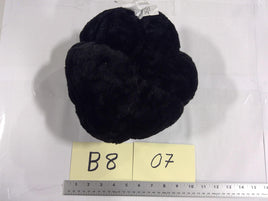 Black Plush Pumpkin Centerpiece Soft Halloween Table Decor Modern Contemporary