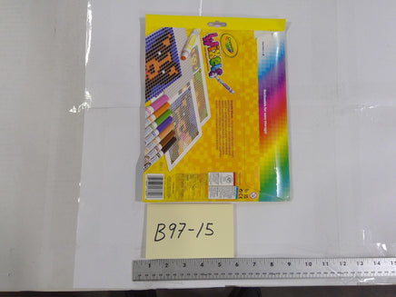 Crayola Wixels Color-Absorbing Pixel Art Set Kids Wash & Reuse Markers Kit New