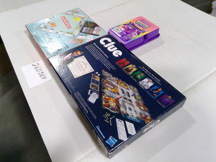 Hasbro Family Board Game Lot Monopoly Clue Slimygloop Sensory New Sealed