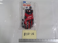 Franklin Nex-Skinz Batting Glove Mens Medium Red Black Baseball Hook Loop MLB