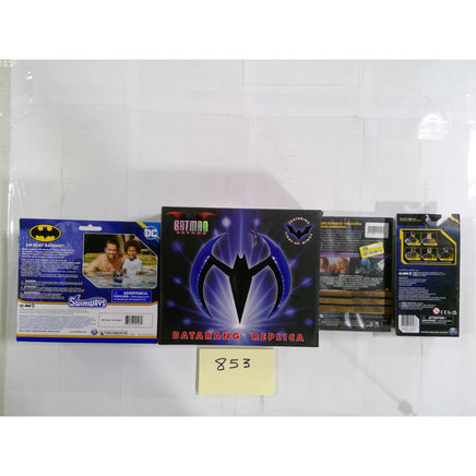 DC Batman Lot Batarang Replica Air Boat Figure DVD Set Black Good Condition
