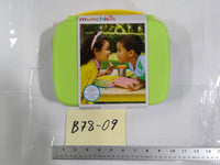 Munchkin Lunch Bento Box Stainless Steel Utensils Kids Toddler School Green New