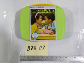 Munchkin Lunch Bento Box Stainless Steel Utensils Kids Toddler School Green New