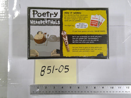 Exploding Kittens Poetry For Neanderthals Word Game 2+ Players 7+ New Sealed