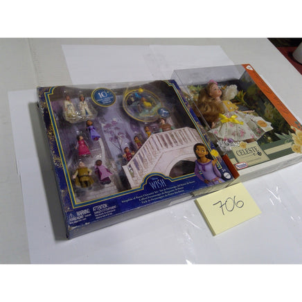 Disney Wish Kingdom of Rosas Character Set Mattel Multi New Figurine Bundle