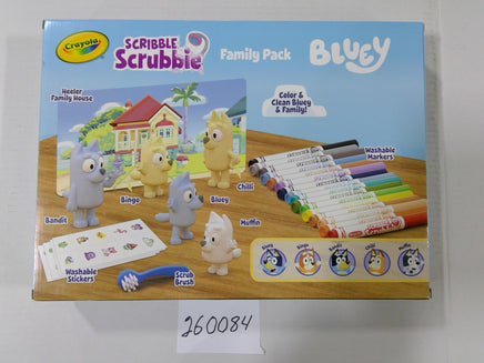 Crayola Scribble Scrubbie Bluey Family Pack 80+ Pc Washable Markers Set New