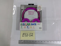 Altec Lansing 2-in-1 Kid Safe Headphones Bluetooth Pink Wireless Wired New Box