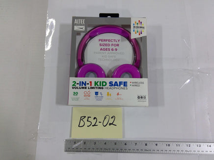 Altec Lansing 2-in-1 Kid Safe Headphones Bluetooth Pink Wireless Wired New Box