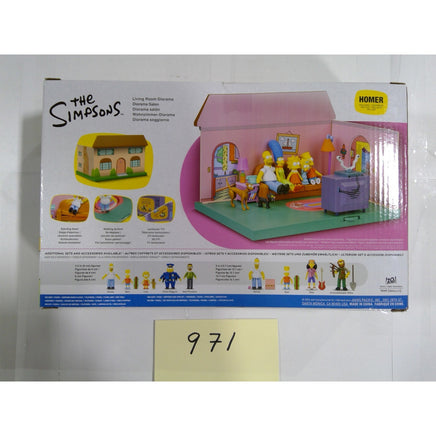 Jakks Pacific The Simpsons Living Room Diorama Playset Homer Pink New In Box