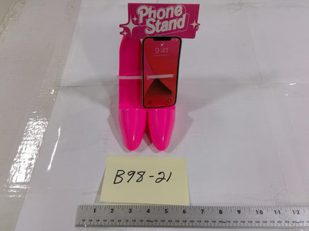 Orbit Phone Stand High Heel Shoes Desk Holder Universal Glossy Pink Plastic