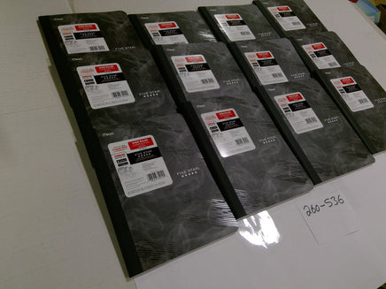 Mead Five Star Wide Ruled Composition Notebooks Gray Abstract Lot Of 12 School