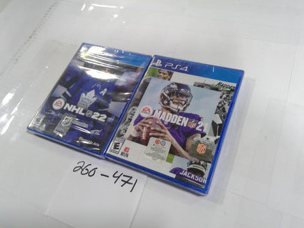 NHL 22 Madden NFL 21 Sony PS4 Sports Game Lot New Sealed Football Hockey EA
