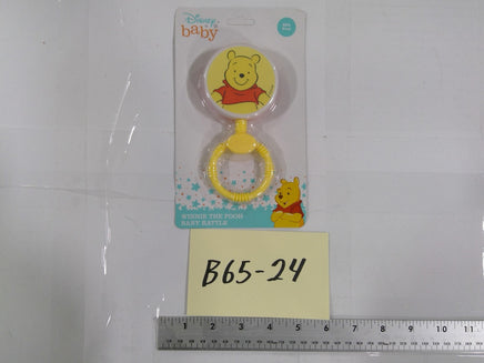 Disney Baby Winnie The Pooh Spinner Rattle Toy Infant Girl BPA Free Yellow