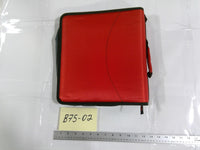 Case It Dual 2-in-1 Zipper Binder Red A5 3in Ring Capacity Kids School Organizer