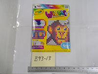 Crayola Wixels Color Absorbing Pixel Art Kit Washable 8 Markers 2 Boards New