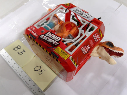 ZURU Robo Alive Dino Escape Playset 17pc Orange T-Rex Battery Dino Toy New