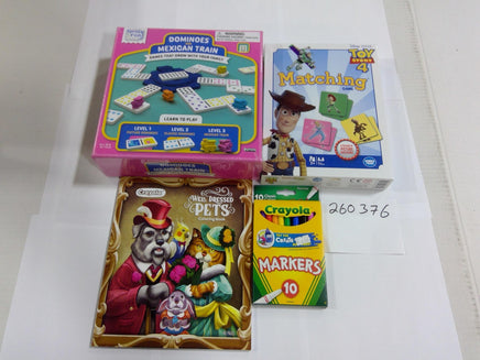 Lot Dominoes Mexican Train Disney Toy Story 4 Matching Crayola Set New Sealed