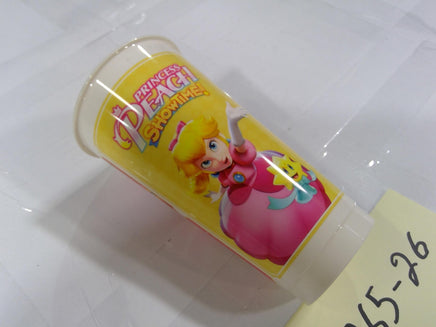 Princess Peach Showtime Nintendo Plastic Cup Tumbler Drinkware Pink Yellow Used