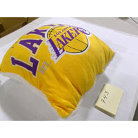 NBA Los Angeles Lakers Throw Pillow Unisex OS Yellow Excellent Sherpa Back