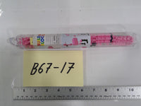 Building Blocks Interlocking Brick Tube Construction Toy Set Pink Plastic New
