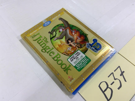 Disney The Jungle Book Blu-ray DVD Digital HD Diamond Edition Slipcover 1967 G
