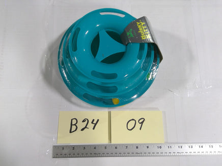 Petco Quirky Kitty Triple Chase Ball Track Cat Interactive Toy Teal Plastic