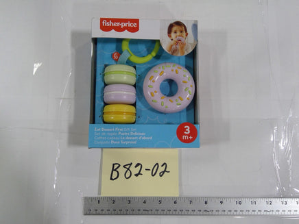 Fisher-Price Eat Dessert First Gift Set Baby Teether Rattle 3m+ Girl Multicolor