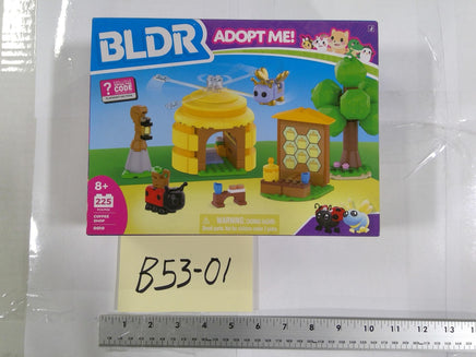 BLDR Adopt Me Bee Farm 225 Pieces 8+ Building Toy Set Ladybug Queen Bee New