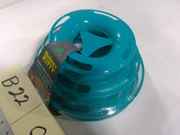 Petco Quirky Kitty Triple Chase Ball Track Cat Interactive Toy Teal Plastic