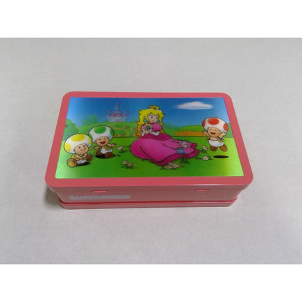 Nintendo Super Mario Princess Peach 3D Supply Box Kids Pink Metal Tin Excellent