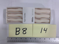Room Essentials Unscented Taper Candles White 6ct Medium Dinner Table Decor