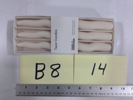 Room Essentials Unscented Taper Candles White 6ct Medium Dinner Table Decor