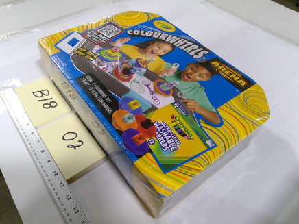 Crayola ColourWhirls Arena Art Set Drawing Game 4 Toys 2 Ramps 16 Markers New